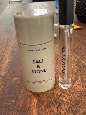 Salt and Stone set Santal & Vetiver Deodorant Stick and body spray